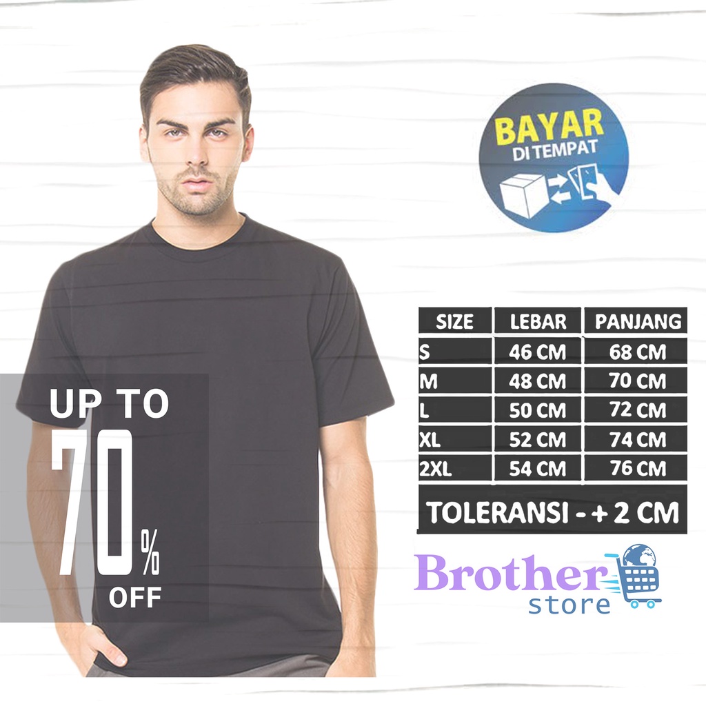 6 pcs kaos Distro By Brother Store