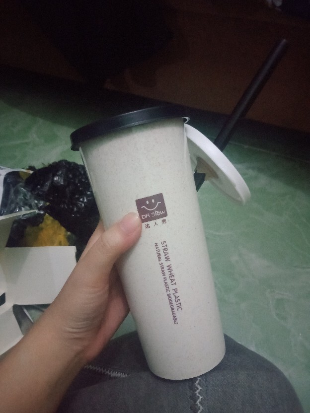 Cangkir Beserta Sedotan Jerami Gelas Tangan Botol Minum 2tutupan Pipet Sedotan 401-500