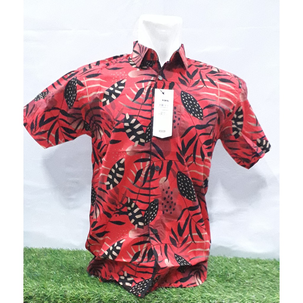 KEMEJA PRIA PENDEK PRINTING/KEMEJA S135