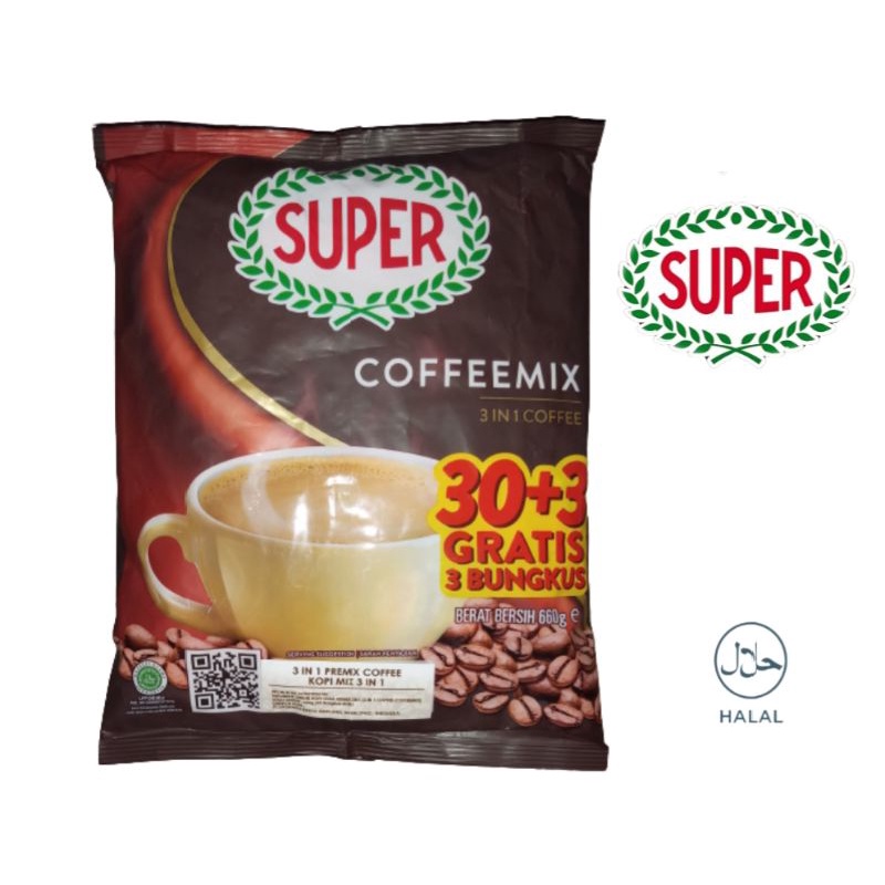 

SUPER Coffeemix 3 IN 1 Kopi Mix 30Sachet X 20Gr