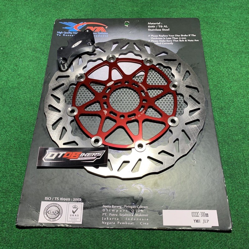 Piringan Cakram 300 mm PSM Jupiter z MX 135 Z1 Vega R ZR New fizr rx MX King 150 floating disc 300mm titanium model moto1 pro1 tdr-PSM Red