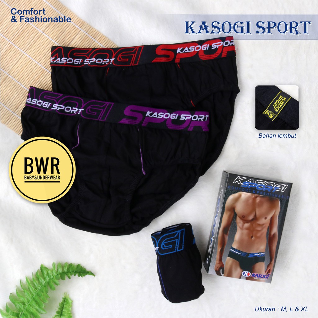 [ 3pc ] Celana Dalam KASOGI SPORT VISION PRO ONE SUPERMAN | Celana Dalam Dewasa Karet Boxer - Bwr