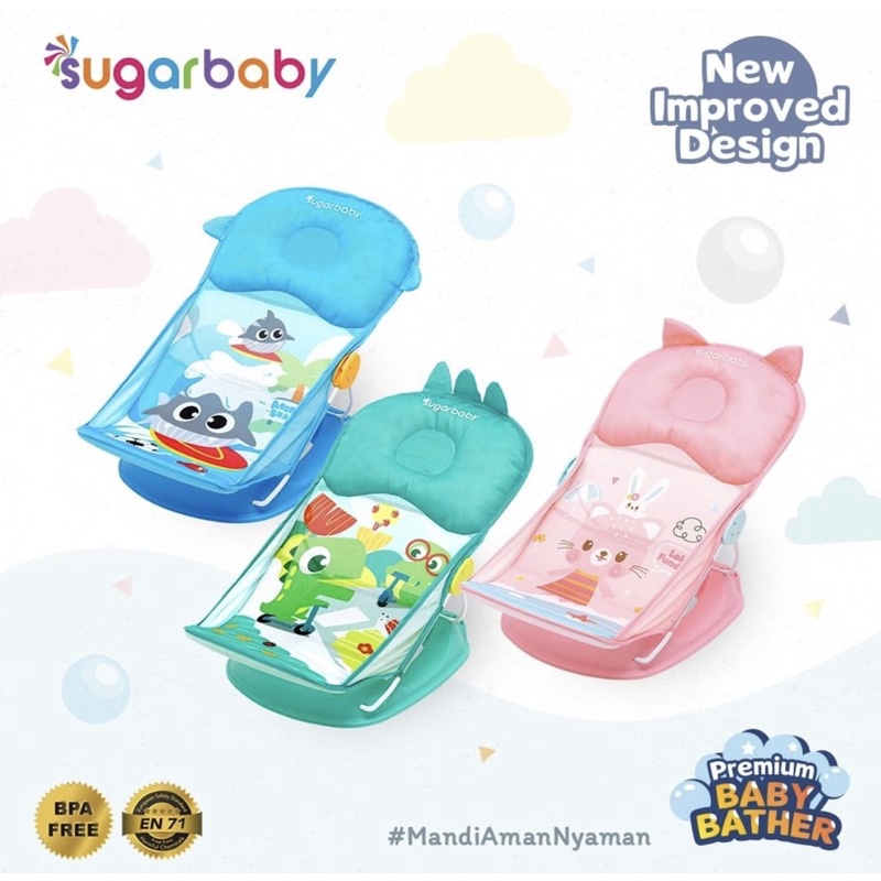 Sugar Baby 2in1 BABY BATHTUB/  BABY BATHER - Bak mandi bayi