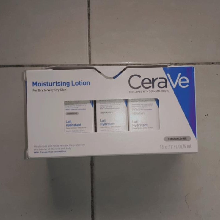 Cerave Moisturizing Lotion Trial Size Travel Size 5 ml 1 Pack (15pcs)