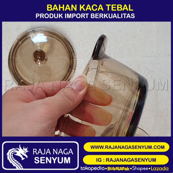 Mangkuk Sup / Mangkok Sup Kaca Set 5 in 1 Wadah Sayur / Suki Pot