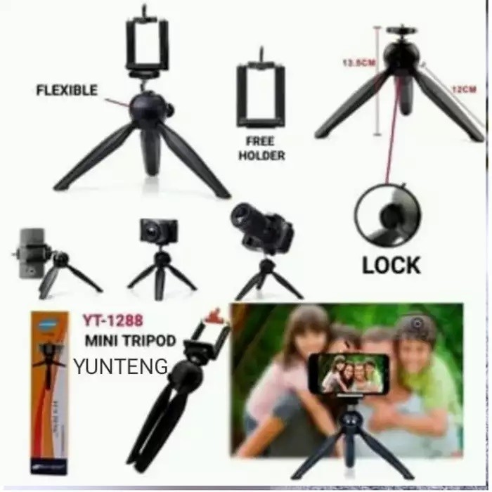 SLS89 MINI TRIPOD YUNTENG + HOLDER ( YT -228 )