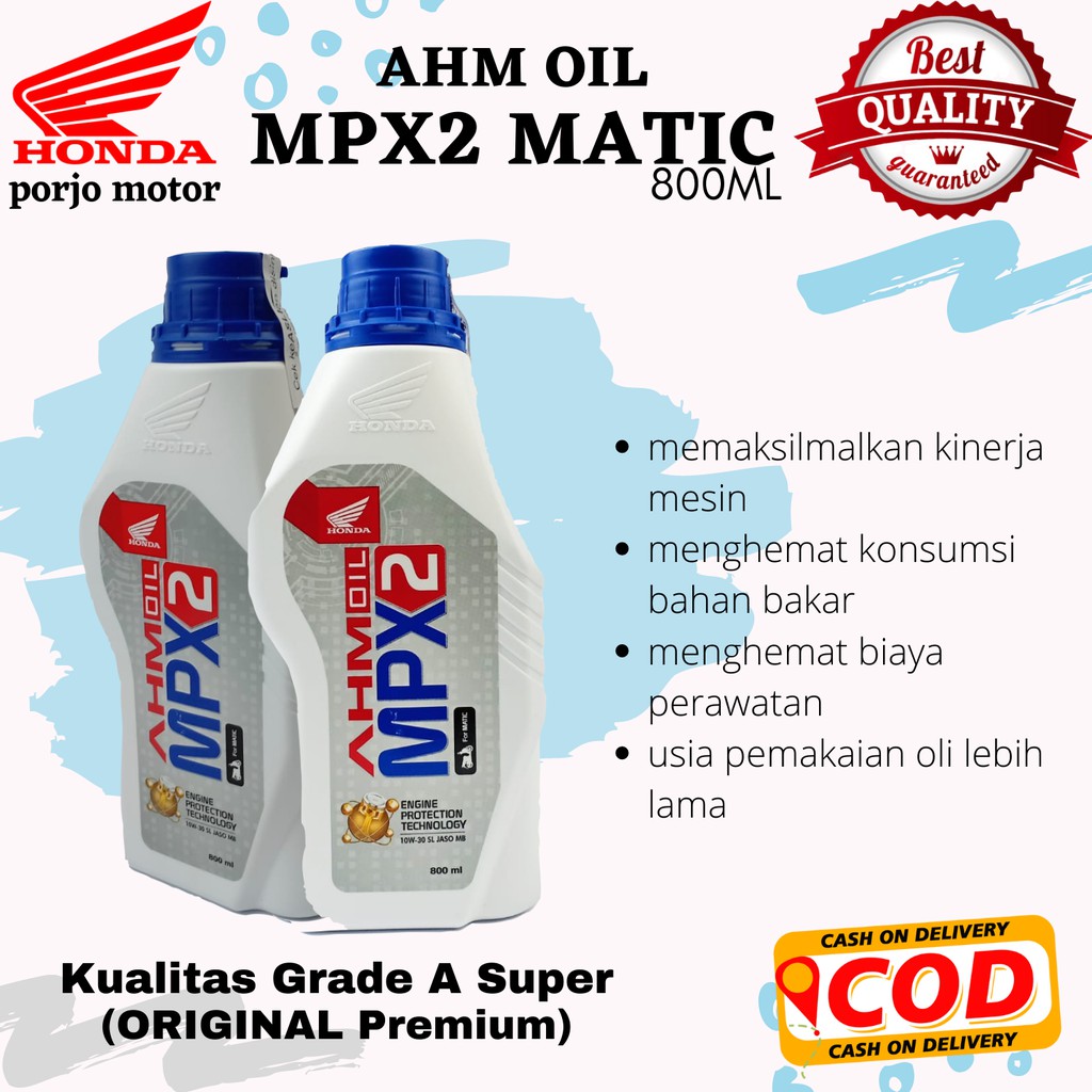 ORIGINAL Premium (Grade A Super) - Oli Matic AHM MPX2 800Ml