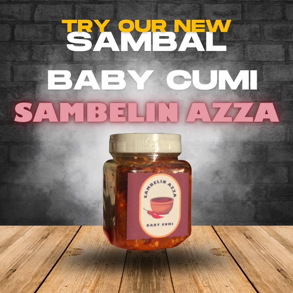 

Sambal Baby Cumi Premium 200gram - SAMBELIN AZZA