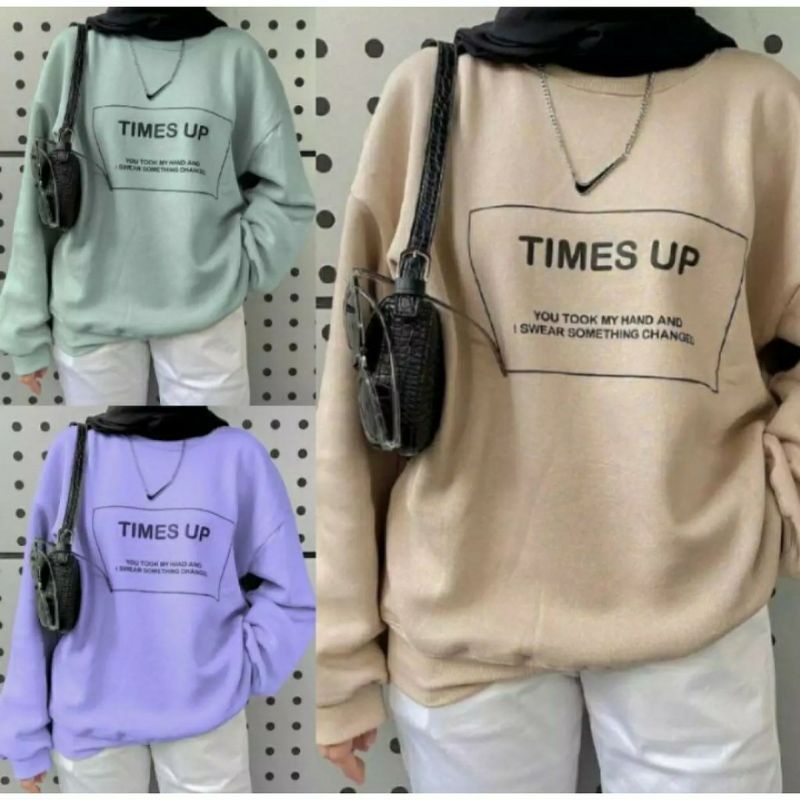 Times Up Sweater Wanita