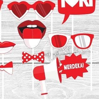 ✈ Photobooth props Kemerdekaan RI 17 Agustus ☆