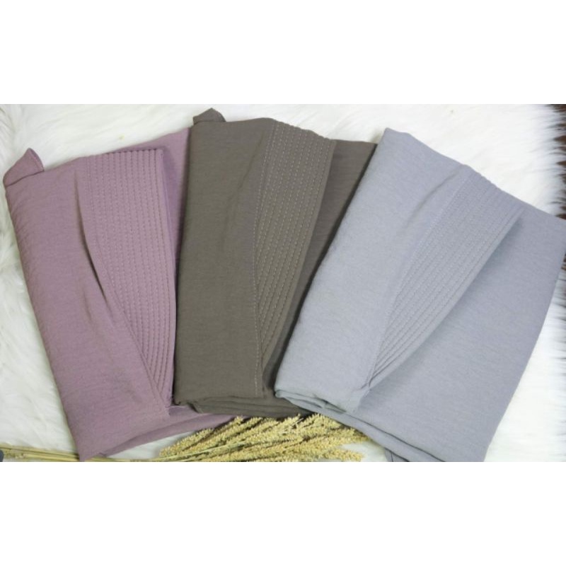 Hijab Bergo Pinguin Crinkle Airflow Simple Pet Jilbab Oval Crinkle Airflow