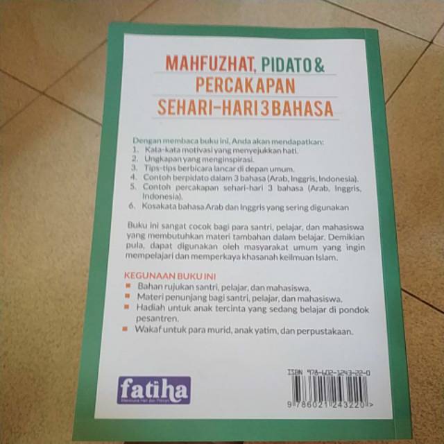 Buku Santri Mahfuzhat Pidato Percakapan Sehari Hari 3 Bahasa Shopee Indonesia