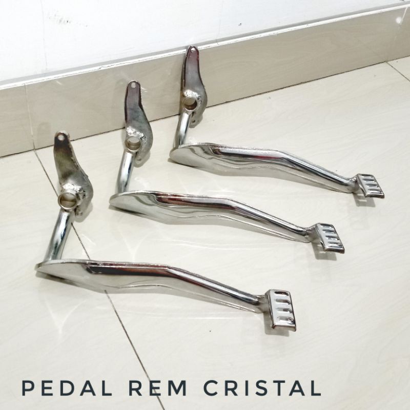 PEDAL STATER REM CRYSTAL PNP CB GL MP PRO INJAKAN REM BELAKANG MODEL CRYSTAL CROME