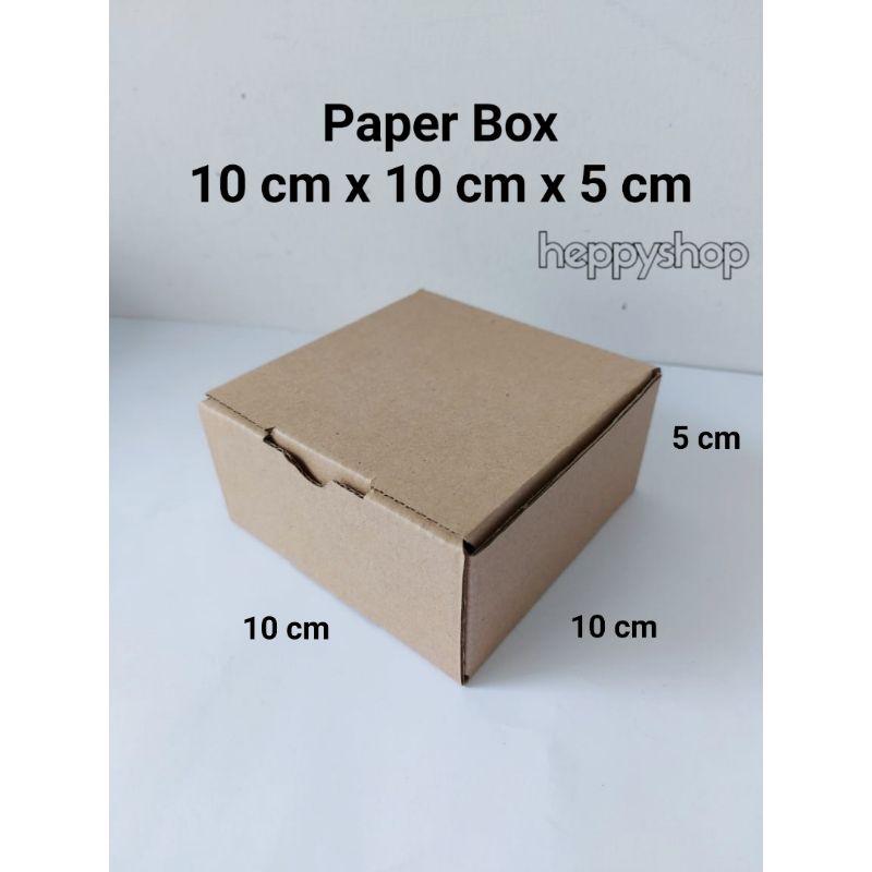 

Paper Box 10 cm x 10 cm x 5 cm, Kardus Karton Box
