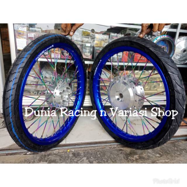 Paketan Velg ring 17 Beat Scoopy Vario 110 Spacy Genio Vario 125 Vario 150 Velg sama Ban luar dalam