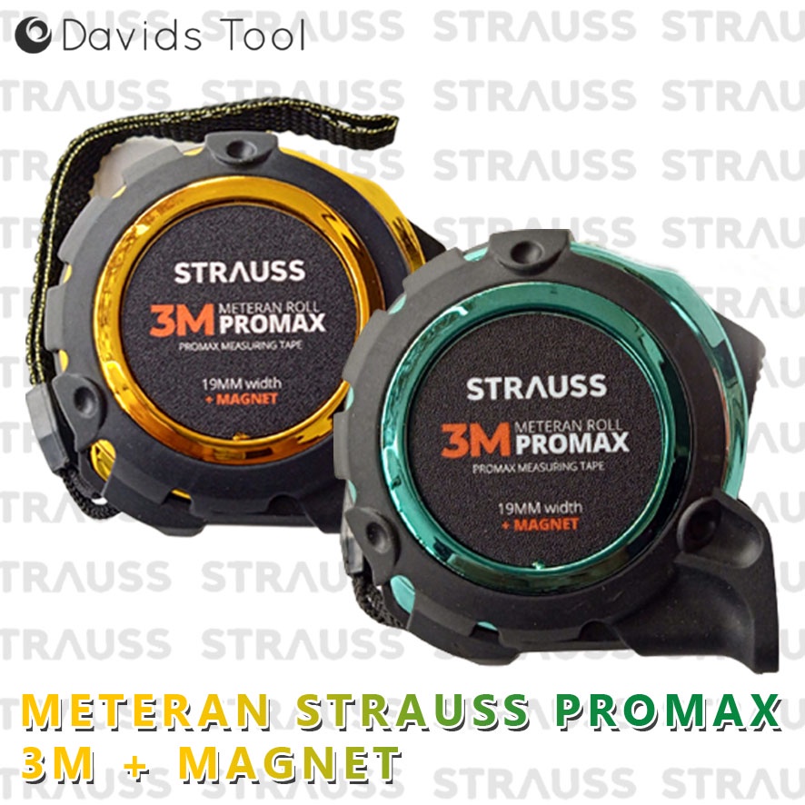 Meteran Tukang Bangunan Roll 3 Meter Strauss Promax