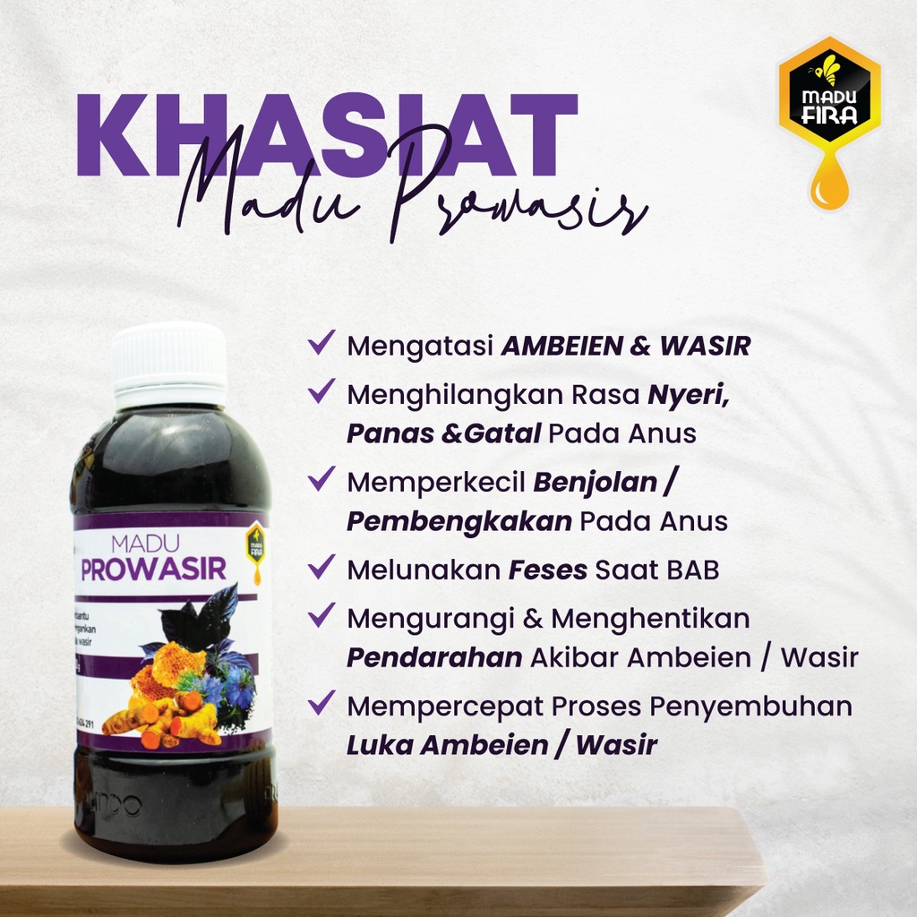 Pro wasir Obat Wasir Ampuh Madu Prowasir Asli Herbal Ambeyen Stadium 4 BAB Berdarah Mengobati Benjolan Anus Luar Dalam Melancarkan Susah BAB