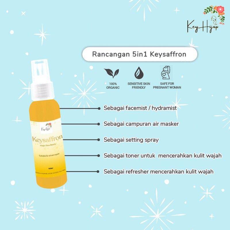 KeySaffron Facemist Glow Beauty by Keyhijup