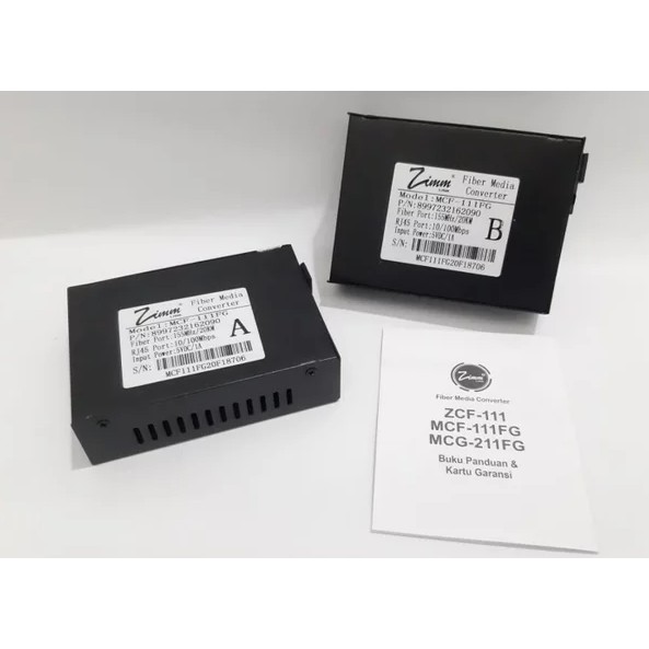 Media Converter MCF110F 10/100 Mbps Full Board Zimmlink