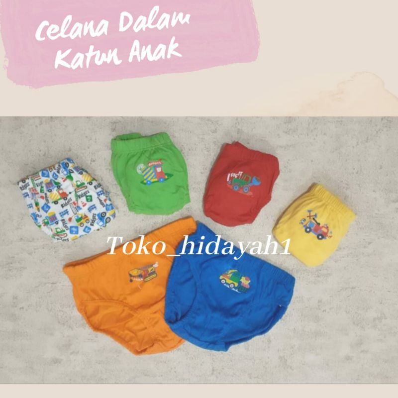 CELANA DALAM ANAK LAKI/ COWOK KATUN RIDGES