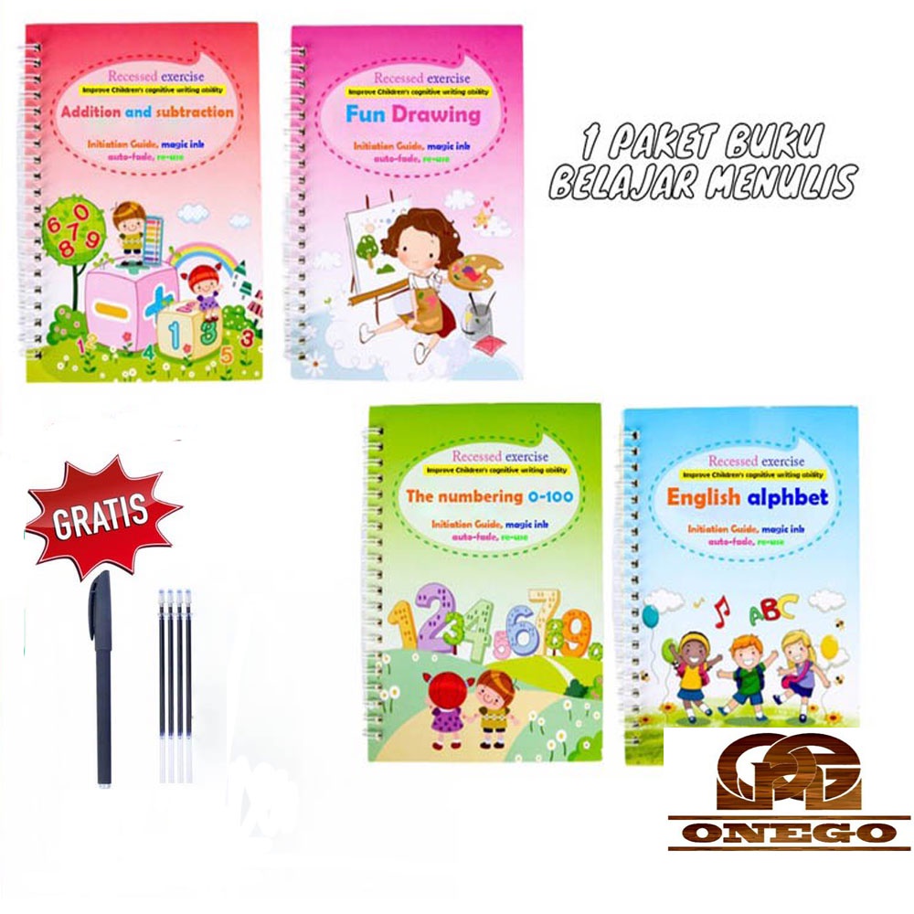 

Buku Belajar Menulis Huruf Dan Angka Anak Paud / Buku Magic 3D Magic Pratice Book