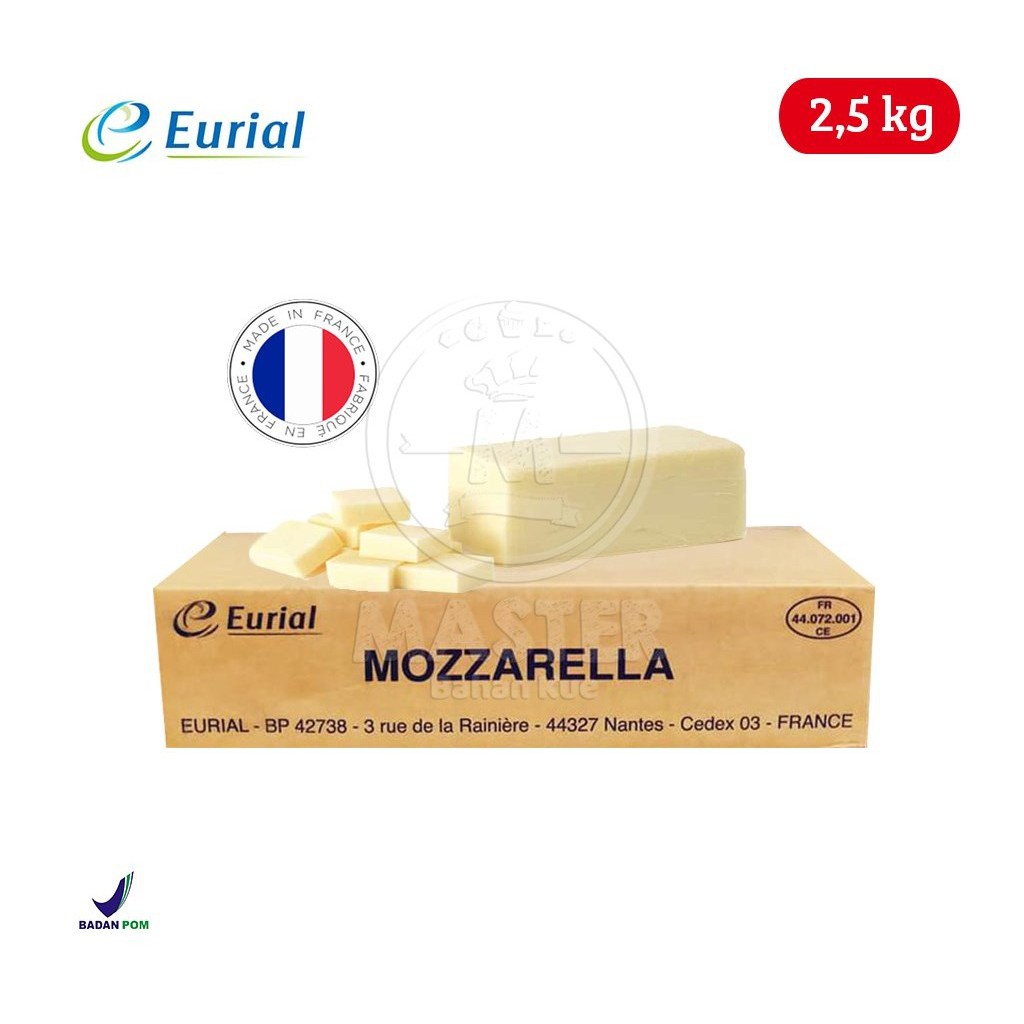 

Eurial Mozzarella [2,5 kg] / Mozzarella Murah [KHUSUS GOSEND]