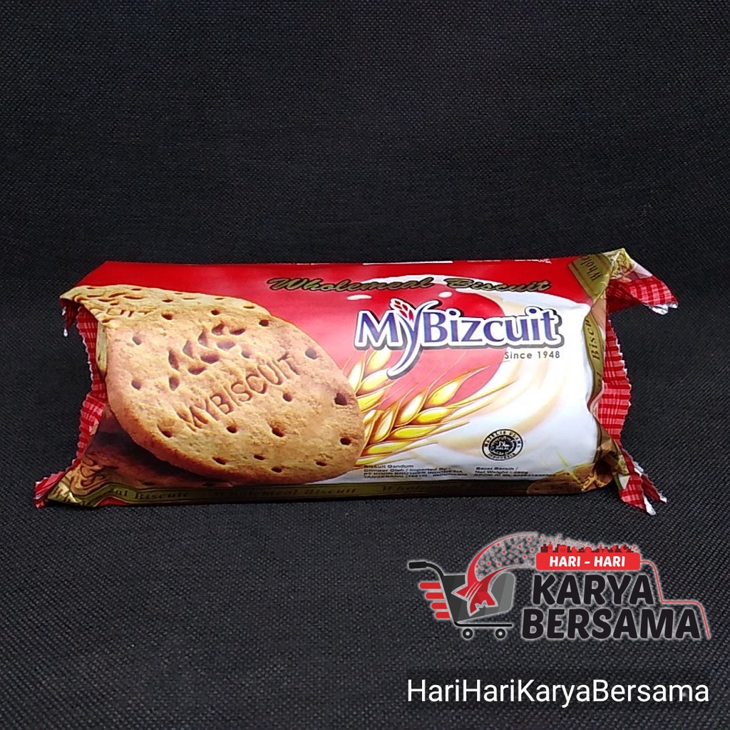 

MYBIZCUIT WHOLEMEAL BISCUIT GANDUM 250GR