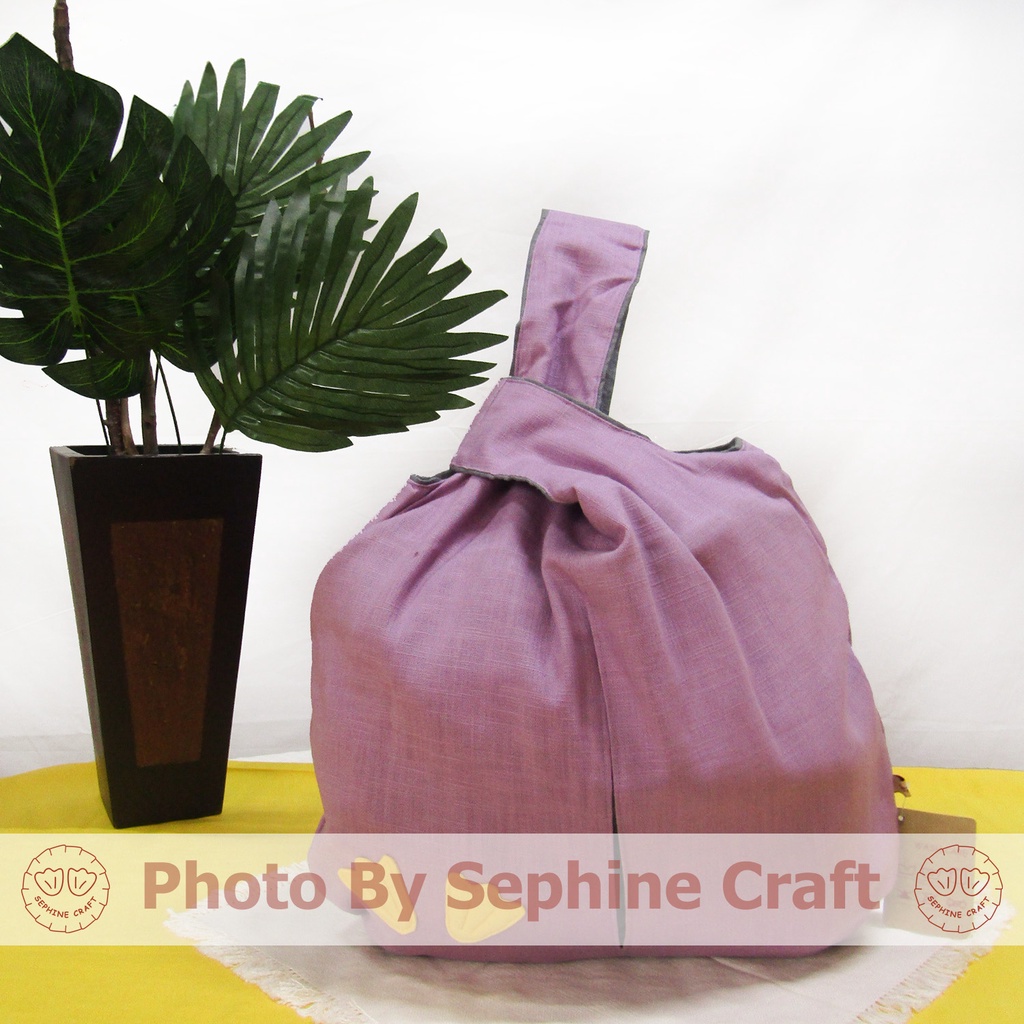 Sephine Craft | Tas Baju Double | Tas Jinjing Wanita | Tas Simple | Tas Wanita | Handle Bag