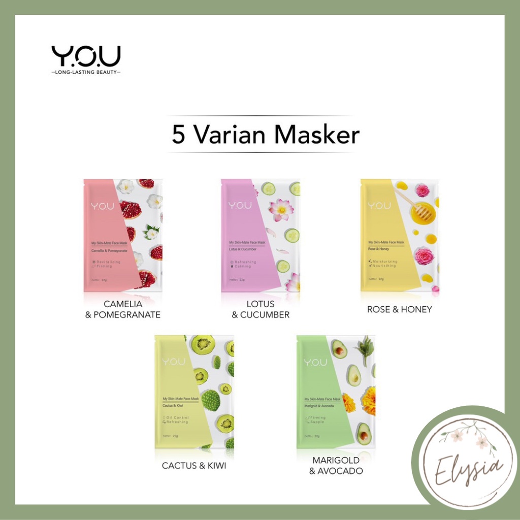 YOU - My Skin Mate Face Mask - Masker Wajah