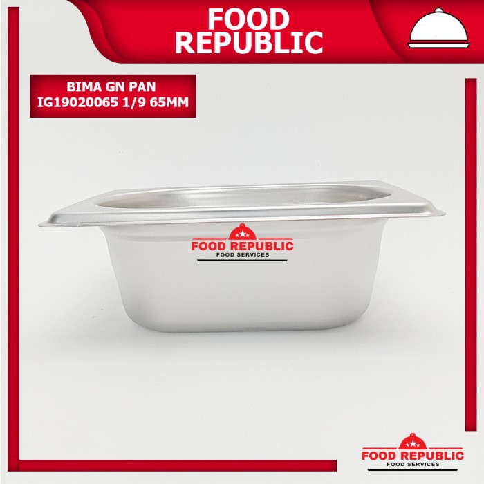 BIMA GASTRONOM FOOD PAN UKURAN 1/9 65mm - WADAH PRASMANAN STAINLESS