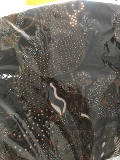 Naga Sogan Pendek Kemeja Batik Pria Lengan Pendek Katun Sragenan Full Furing