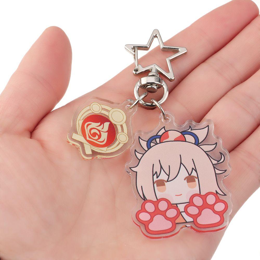 Lily Gantungan Kunci Anime Kartun Kipas Hadiah Liontin Aksesoris Jepang Anime Cosplay Car Key Holder