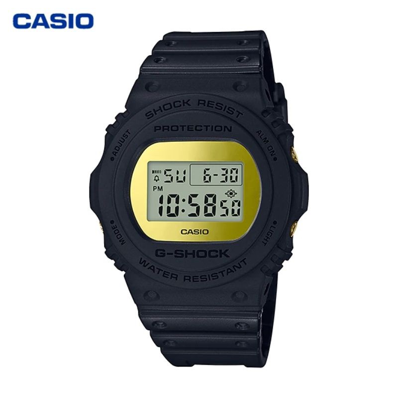 JAM TANGAN PRIA CASIO G-SHOCK DW-5700BBMB-1 ORIGINAL - GSHOCK DW5700BBMB HITAM GOLD
