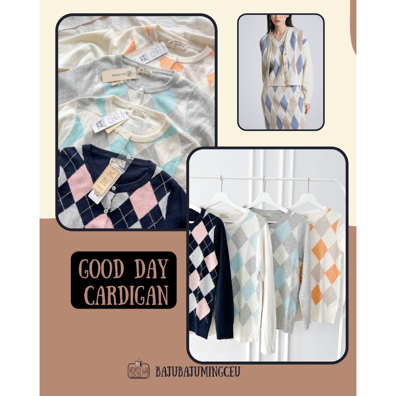 Cardigan Knit Lengan Panjang Good Day