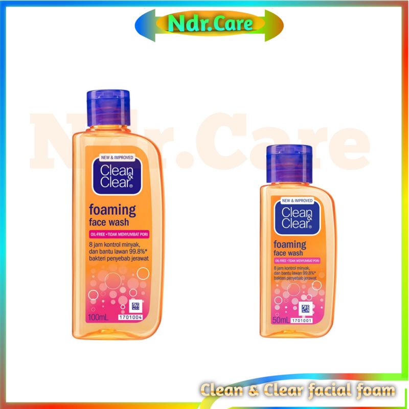 Clean &amp; clear facial wash 50-100ml