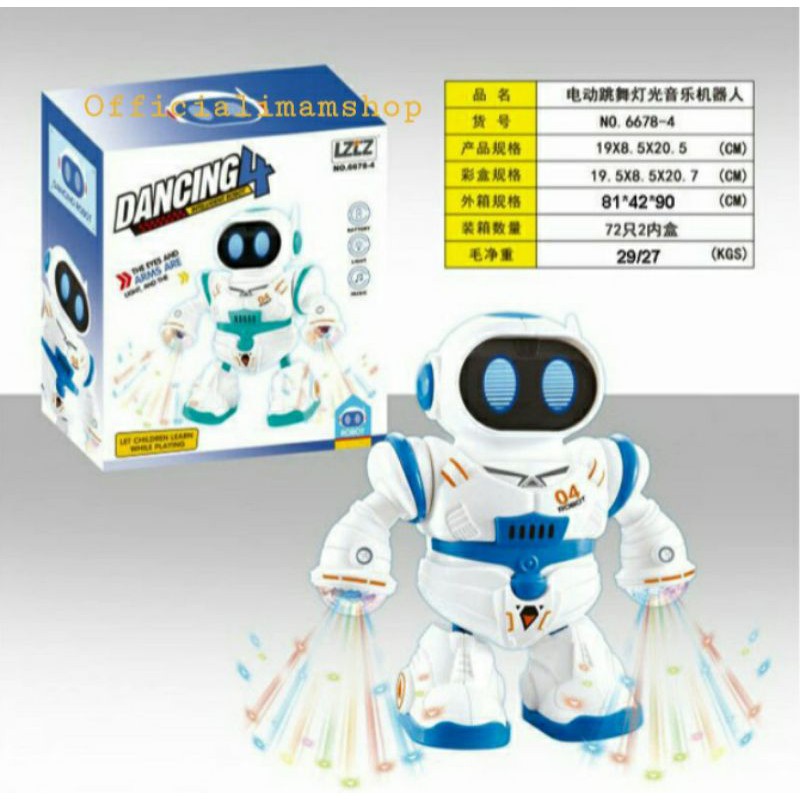 mainan robot dancing/robot pintar/robot goyang/robot