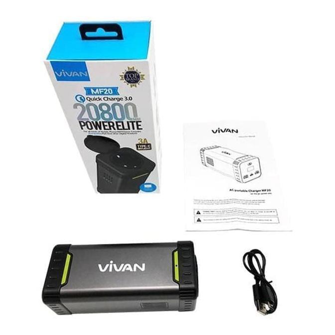 Sale Power Bank 20.800Mah 3A Output By Vivan Mf20 Powerbank