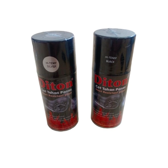 Jual Cat Pilox Tahan Panas Diton Hi-Temp Black / Hi-Temp Silver Murah