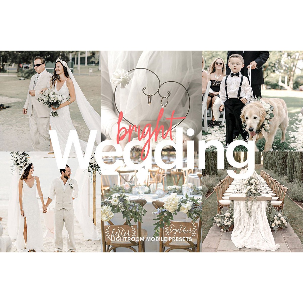 Preset Wedding Prewedding Bright Lightroom IOS ANDROID PC