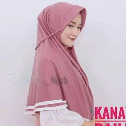 Jilbab Antem Tali Renda Dobel L