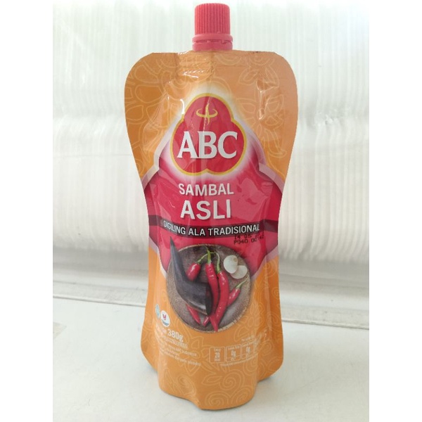 

ABC Saus Sambal Asli Pouch 380gr - Bumbu Masak Sambal