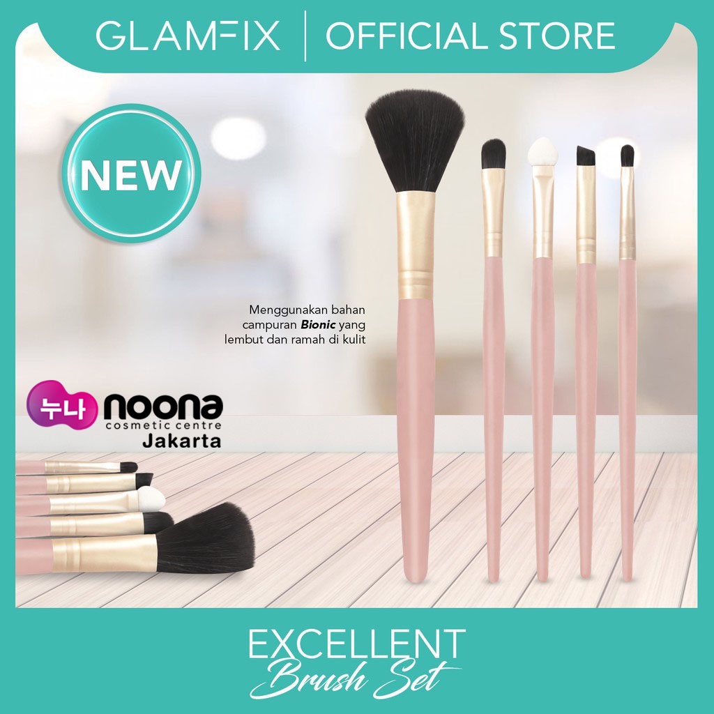 GLAMFIX EXCELLENT BRUSH SET 5PCS