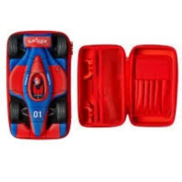 100% ORI Smiggle racing car racer hardtop pencil case