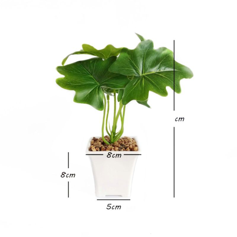 Daun Plastik Keladi Artificial VB10C Tanaman Sintetis Pajangan Dekorasi Rumah