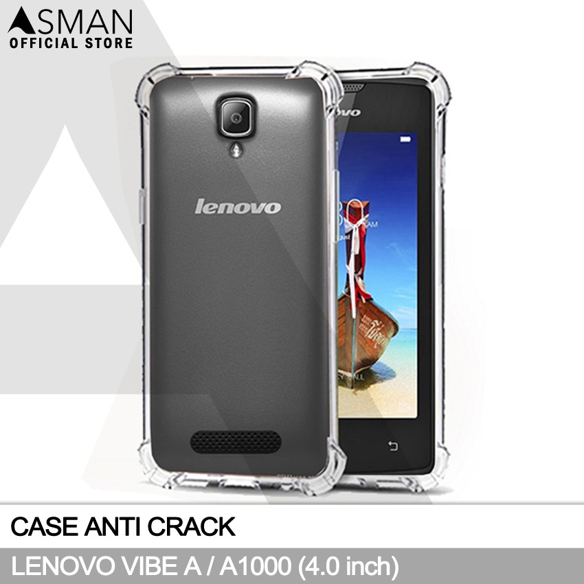 Anti Crack Lenovo Vibe A / A1000 (4.0&quot;) | Soft Case Anti Bentur - Clear