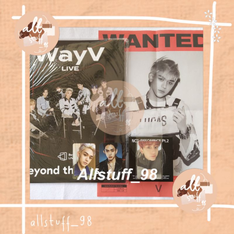 Brochure Beyond Live WayV Lucas Set + Kihno Arrival + Pc Exclusive