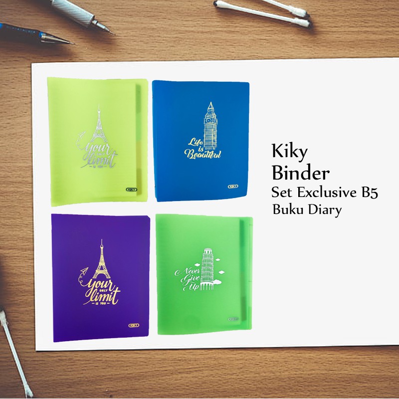 

Kiky / Binder Set Exclusive B5 / Buku Diary / Note Book