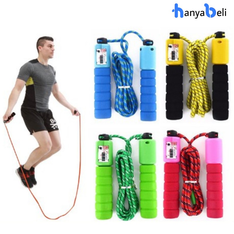 Tali Skipping Tali Lompat Jump Rope Digital Tali Olahraga Speed Jump Tali Kansen Loncat