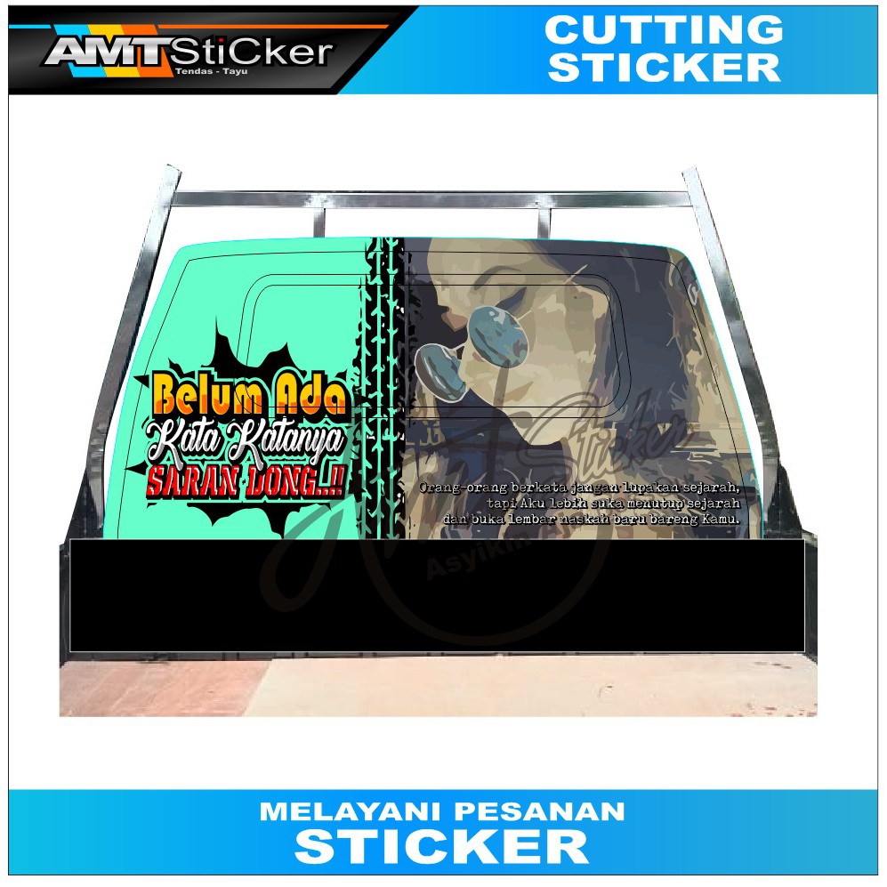 Stiker Decal Gegeran Kabin Mobil Pick Up Stiker Mobil Pick Up