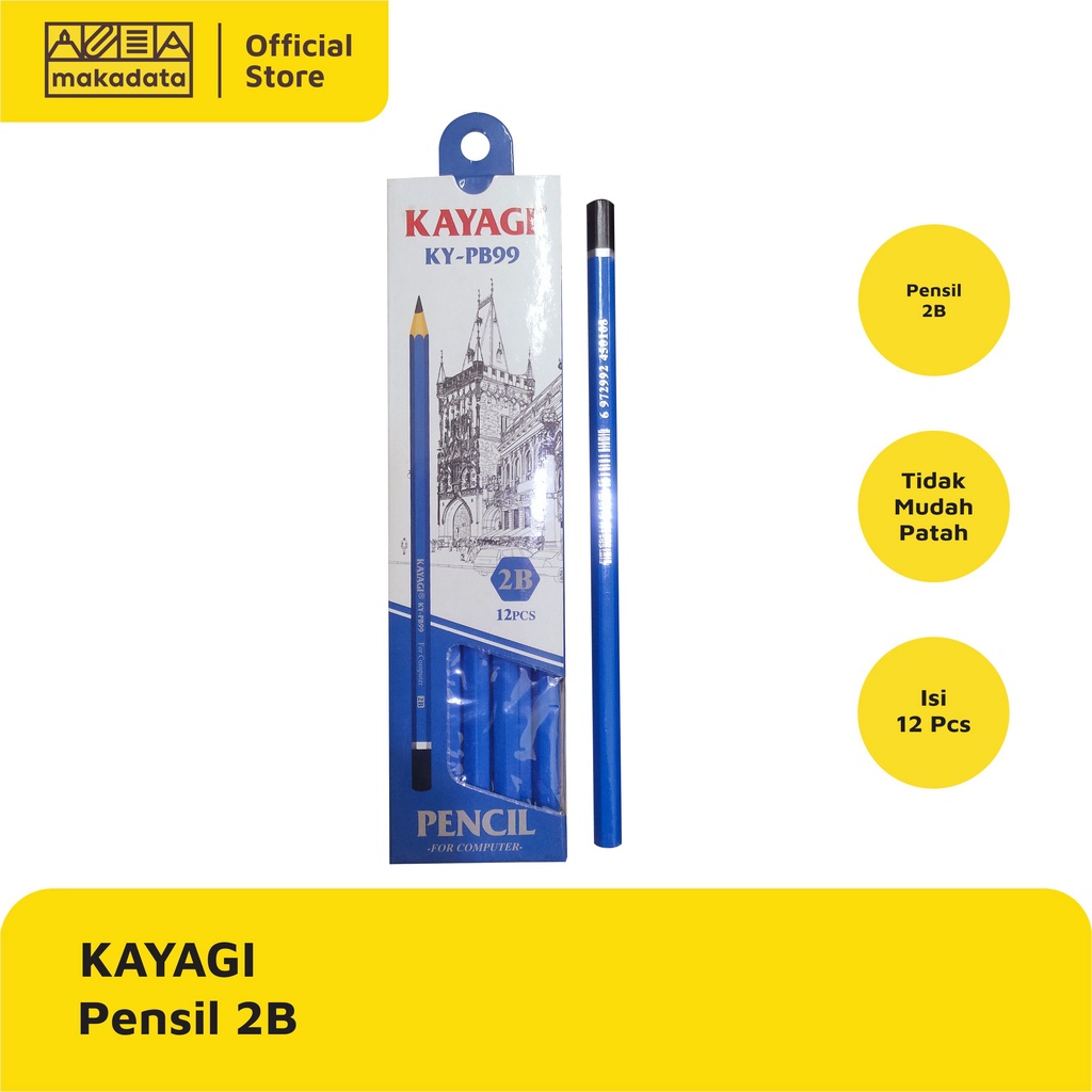 

PENCIL / PENSIL 2B KAYAGI KY-PB99 (1 PAK) MURAH